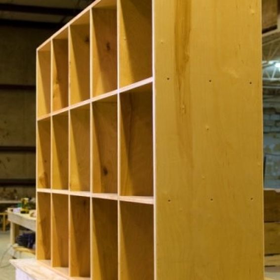 Custom Made Extra Large Cubby Storage Bin/Shelves by Ambassador