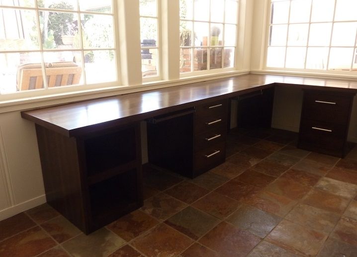 Hand Crafted L Shape Desk by WoodCreations by Clarissa Perez