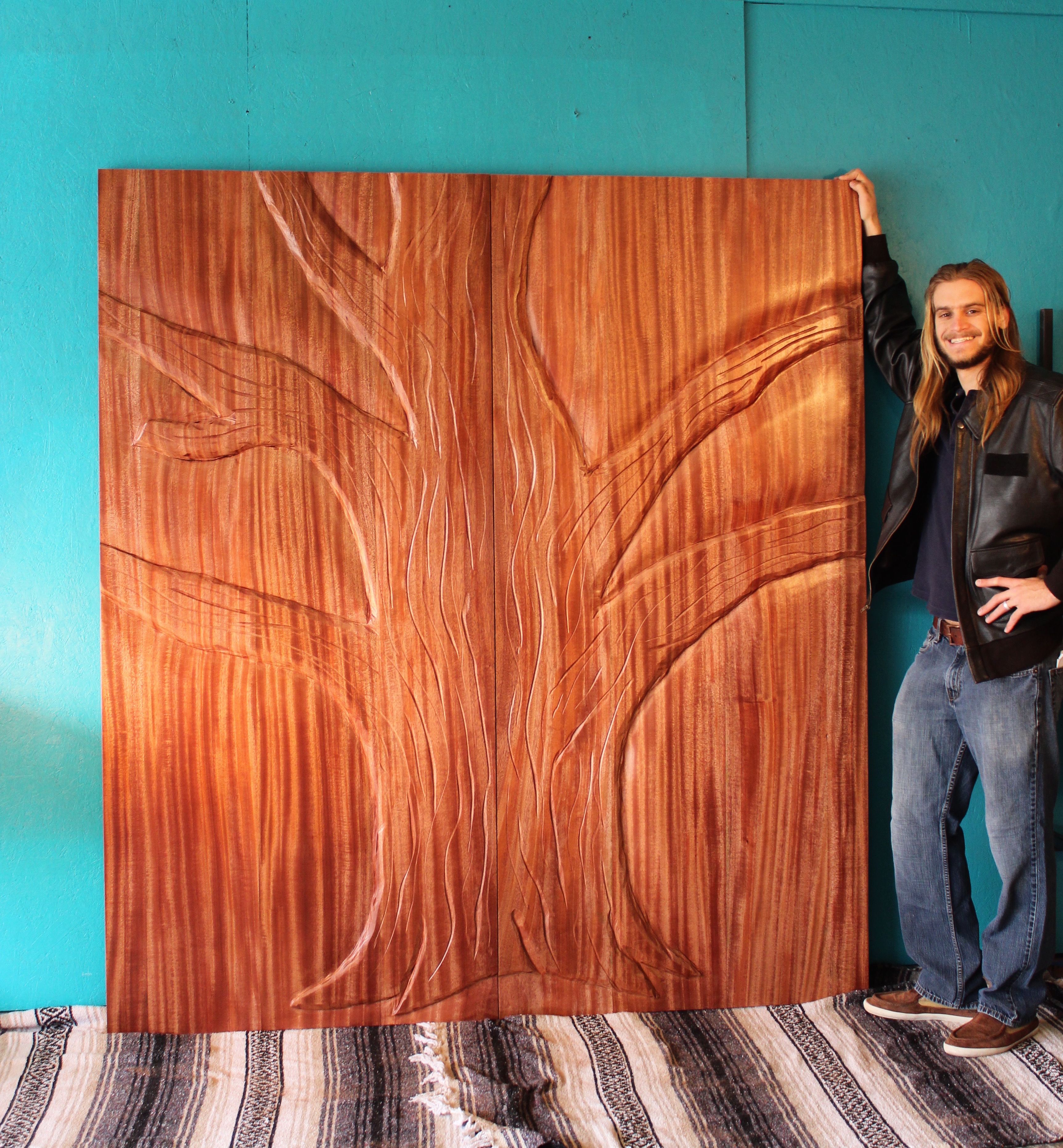 Handmade Carved Exotic Wood Interior And Exterior Doors by Heartsong