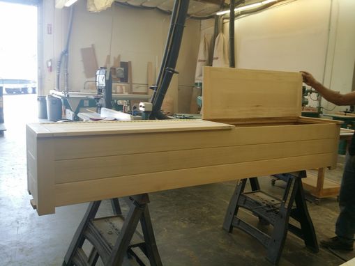 Custom Made Storage Bench For Exterior (Made In Cedar)