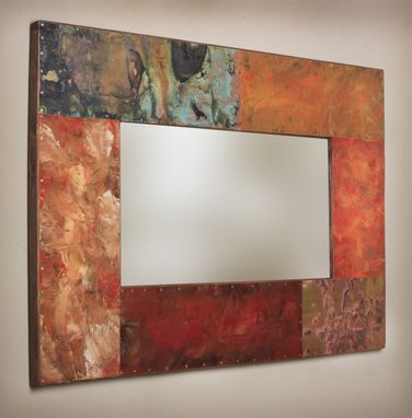 copper metal mirror frames custom custommade mirrors frame