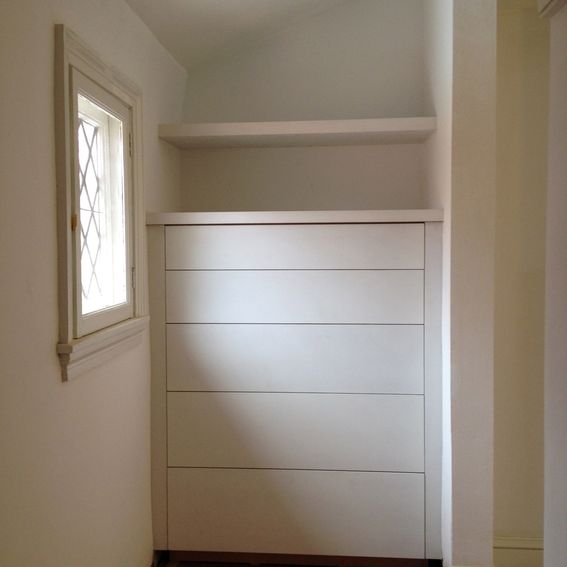 Custom Built In Dresser by The Philadelphia Woodworking Company