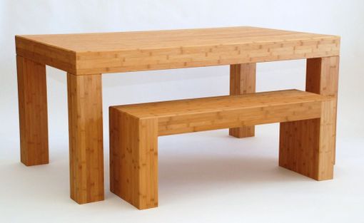 Custom Made Taneto Dining Set - Table And Two Benches