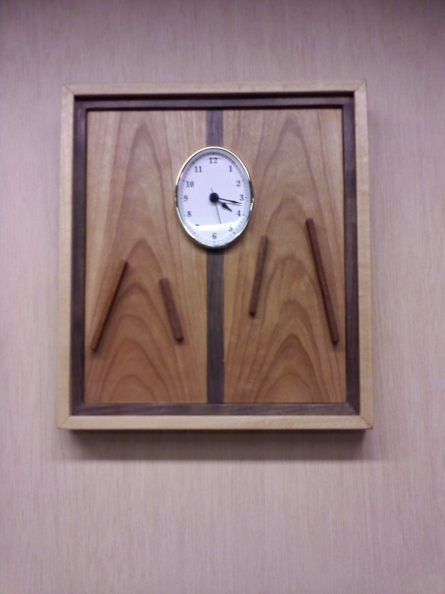 Custom Made Wall Clock by Timely Wood Designs