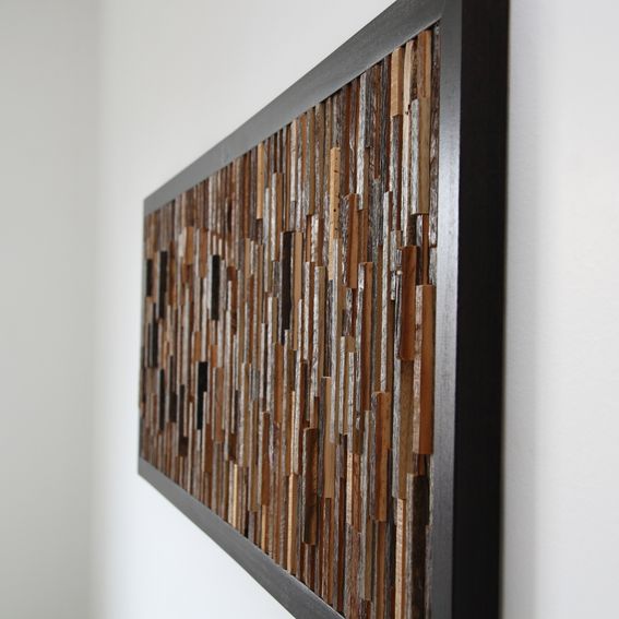 Handmade Reclaimed Wood Wall Art 48"X16"X1" by Carpenter Craig