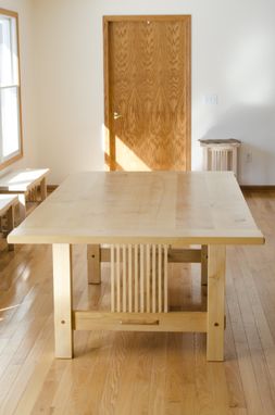 Custom Made Hard Maple Dining Table