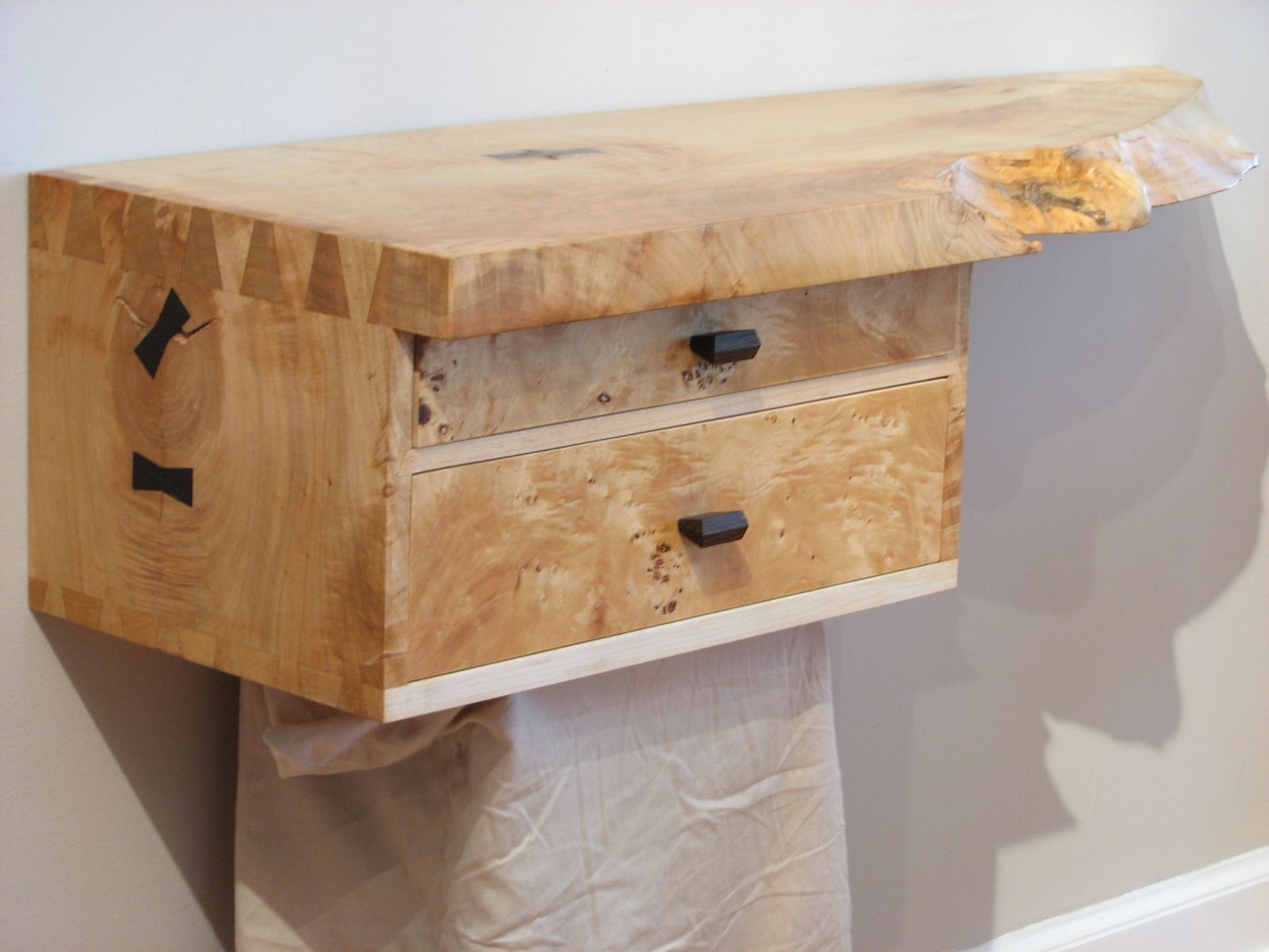 Hand Made Wall Shelf With Drawers by Zmh Custom Design