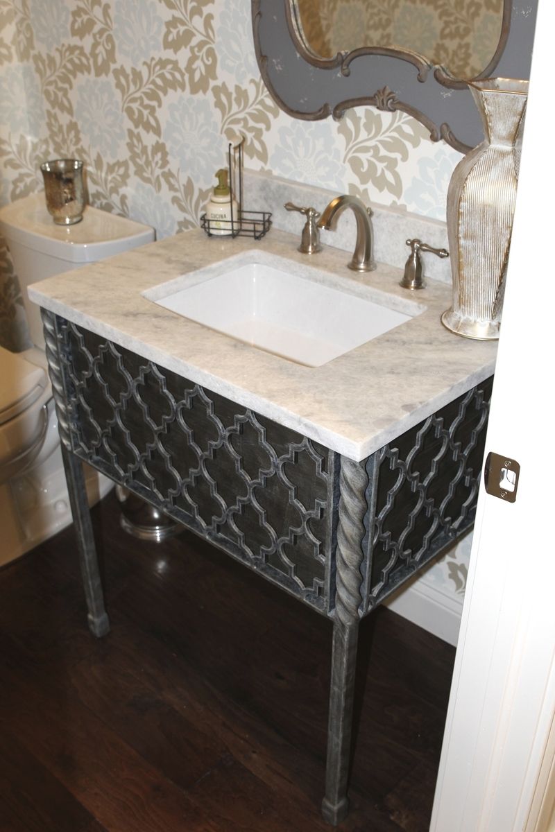 Custom Made Victoria Iron Vanity Base by Urban Ironcraft