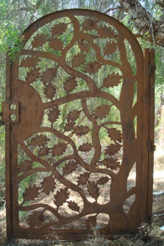 Buy a Hand Crafted Gate Metal Custom Garden Entry Walk Thru Pedestrian