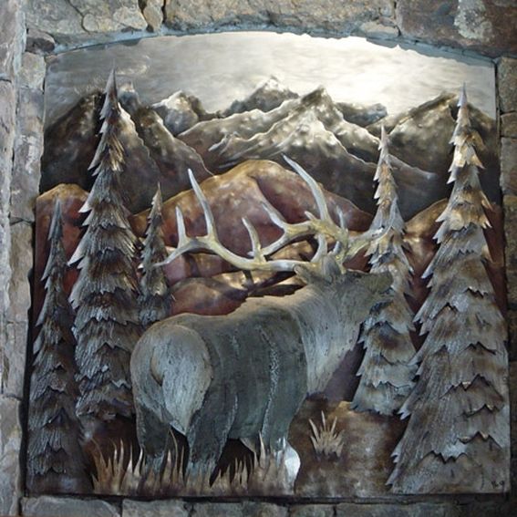 Custom Metal Wall Mural by Reflections From The