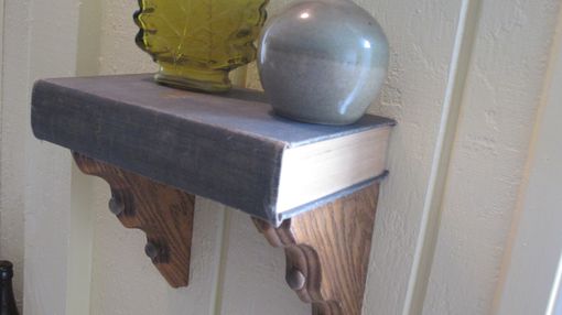 Custom Made Floating Shelf Made With A Repurposed Vintage Book