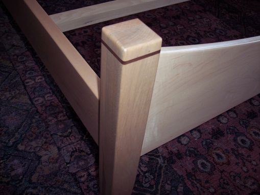 Custom Made Moon Bed Shaker Inspired Queen Size In Solid Maple