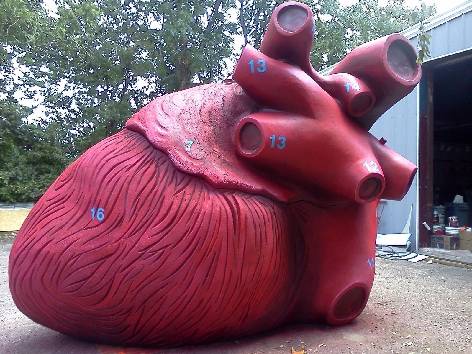 Giant Heart Sculpture Creation Story by Flatfork Studio
