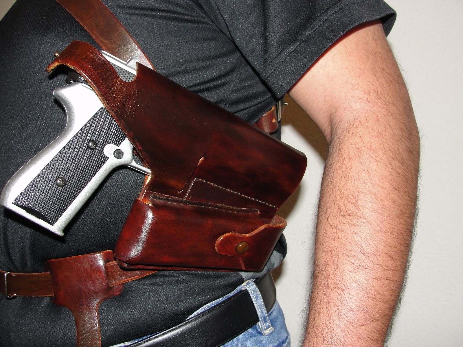 Handmade Colt 1911 Under Arm Shoulder Holster By Adleathercrafts 9919