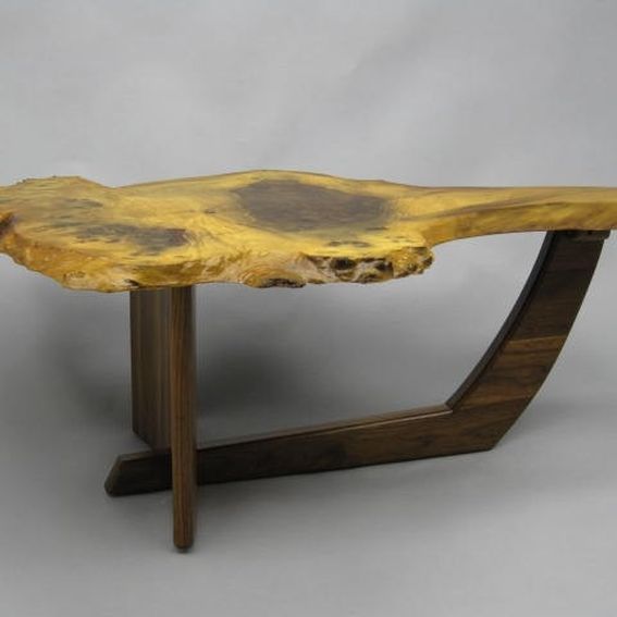 Custom Made Natural Edge Coffee Table by Danchak Woodworks, Llc