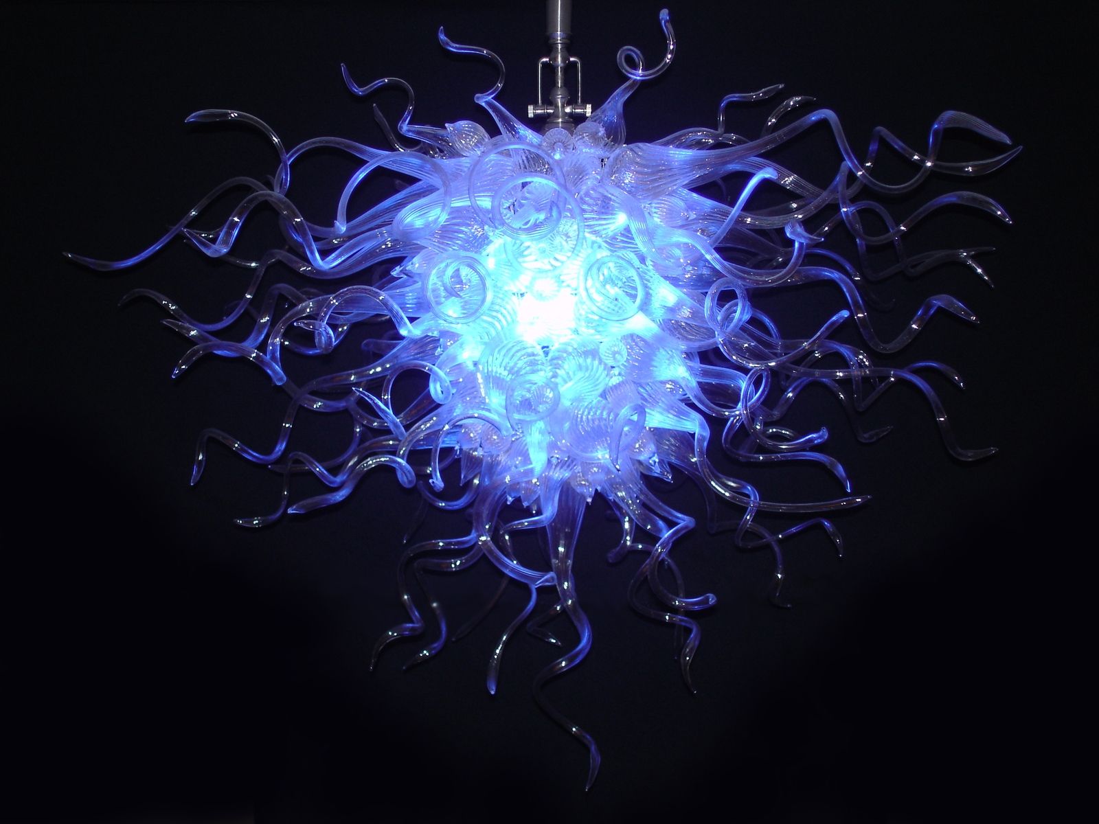 Hand Crafted Hand Blown Glass Chandelier 2 by Seth Parks Glass