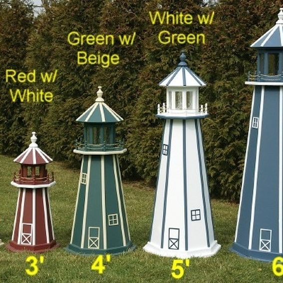 Hand Made Lighthouses, Handmade By The Amish by Handcrafted Western
