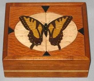 Custom Made Butterfly Keepsake/Jewelry Box