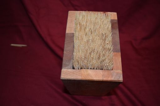Custom Made Knife - Sword - Tool Block Universal Kitchen Storage With Hand Cut Nails