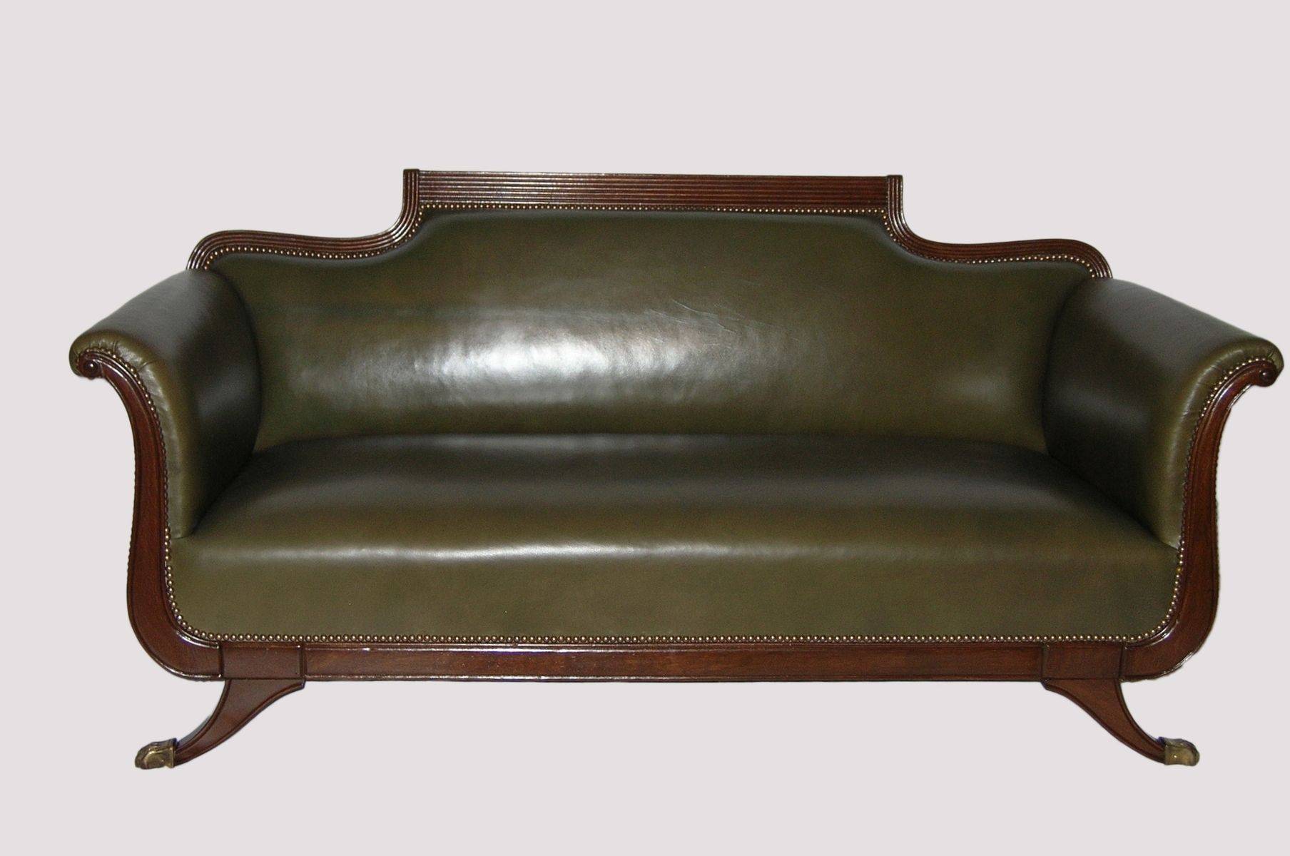 Buy a Custom Olive Phyfe Sofa, made to order from CLASSICELEGANCELLC
