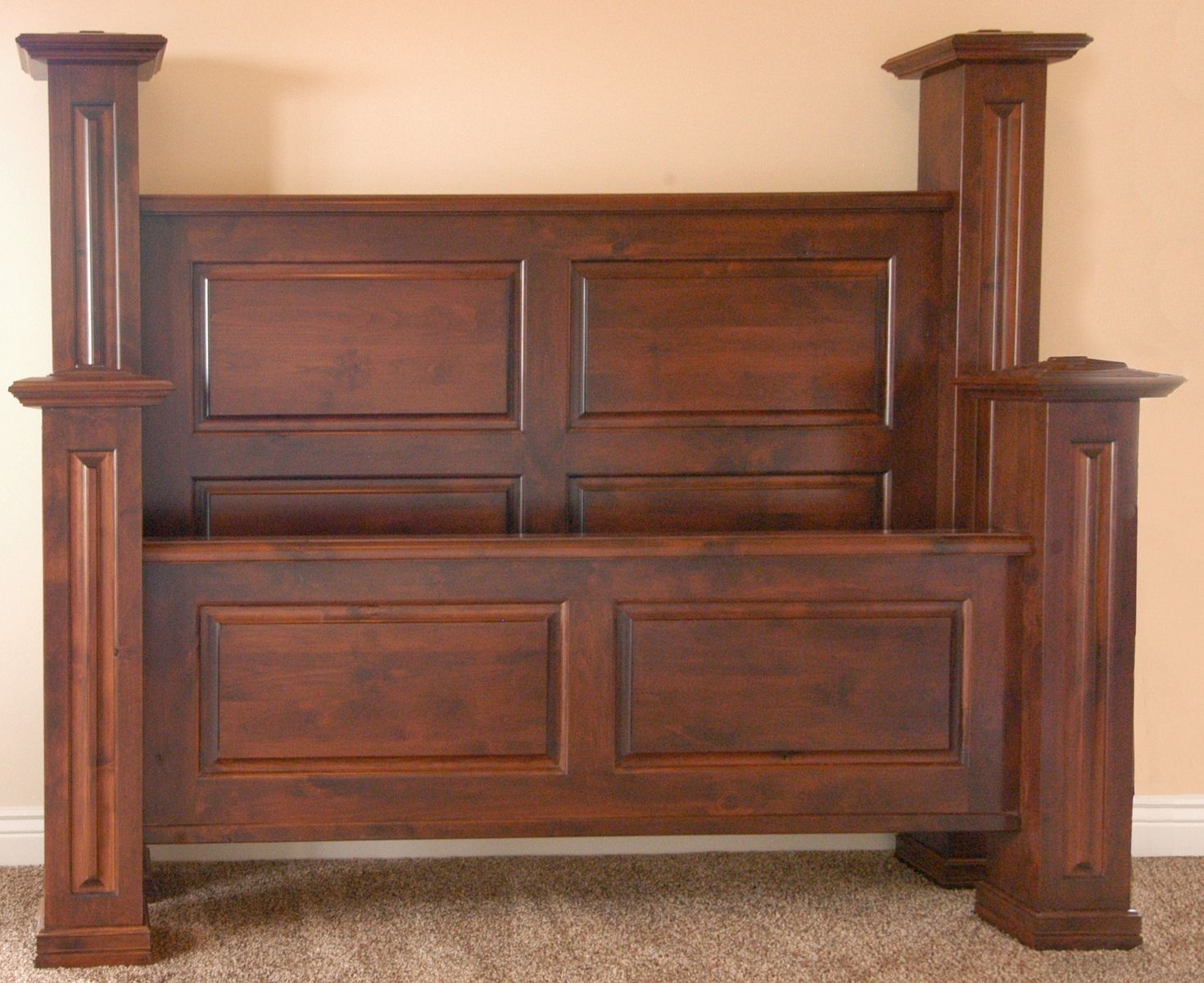 Custom Made Newel Post Bed by Terry\u0026#39;s Fine Woodworking | CustomMade.com
