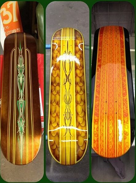 Hand Made Custom Painted Skateboards By One Penny Studios Custommade