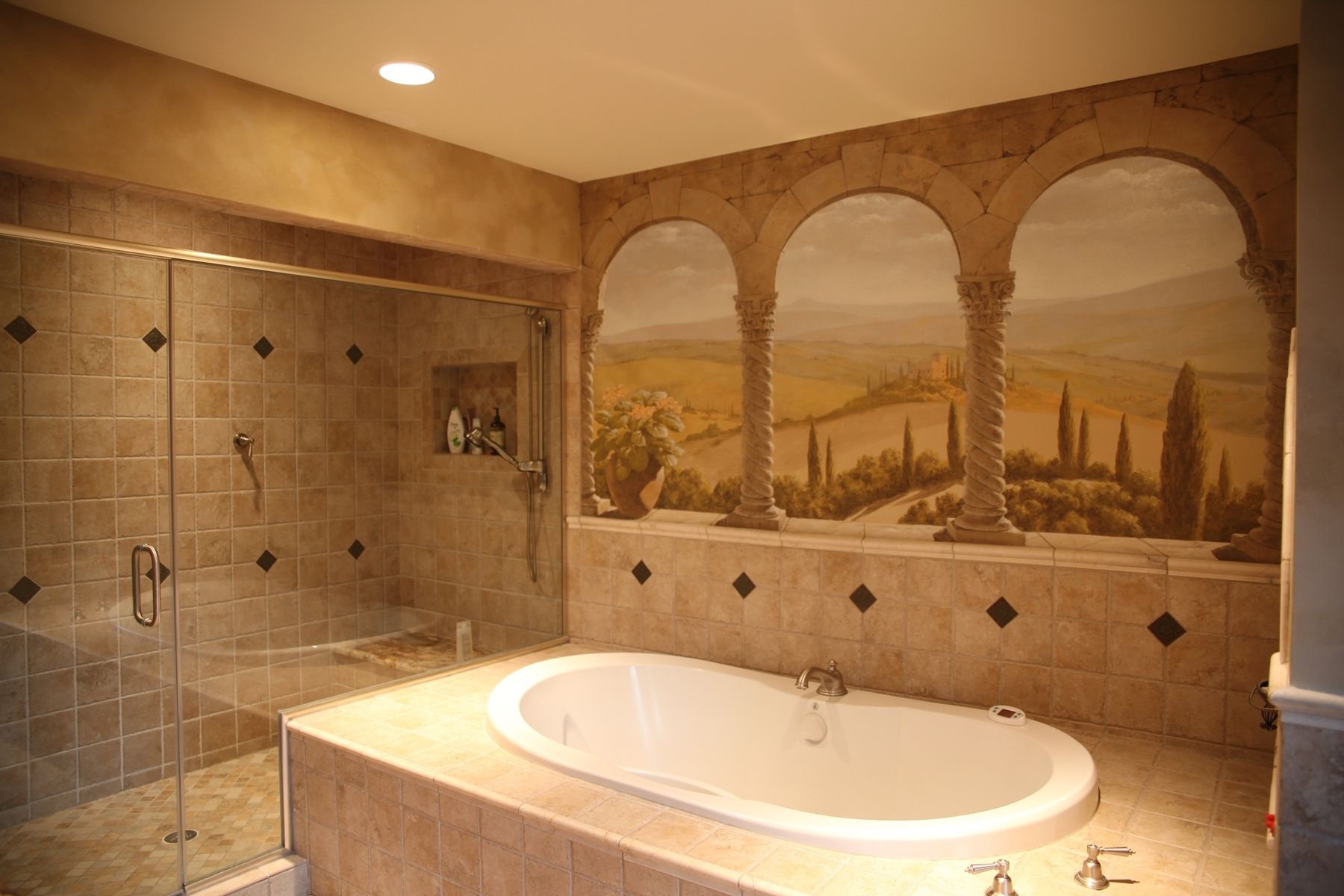 Custom Made Bathroom Mural by Balage Fine Art