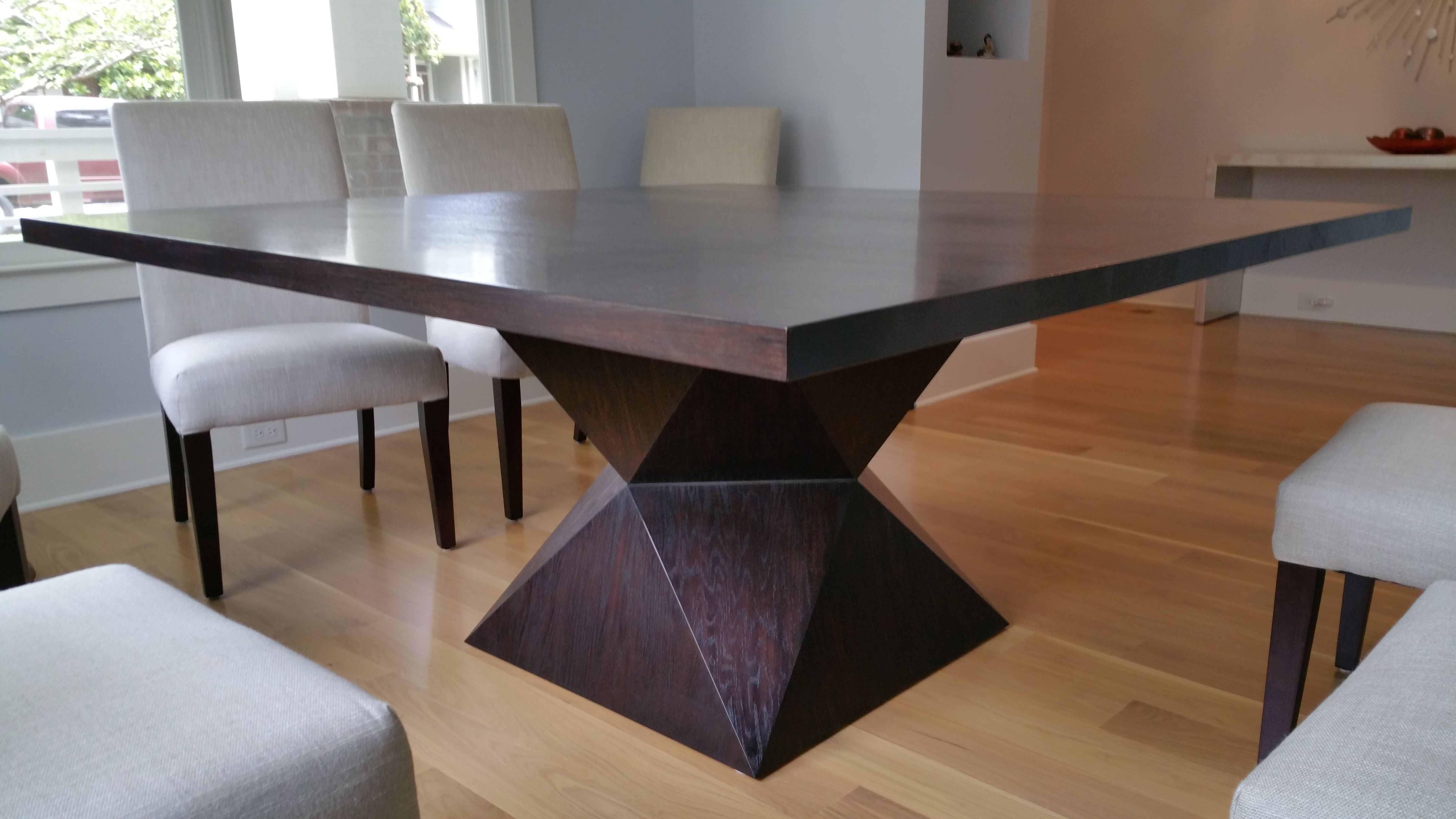 Hand Made Prism Pedestal Dining Table by Marco Bogazzi | CustomMade.com