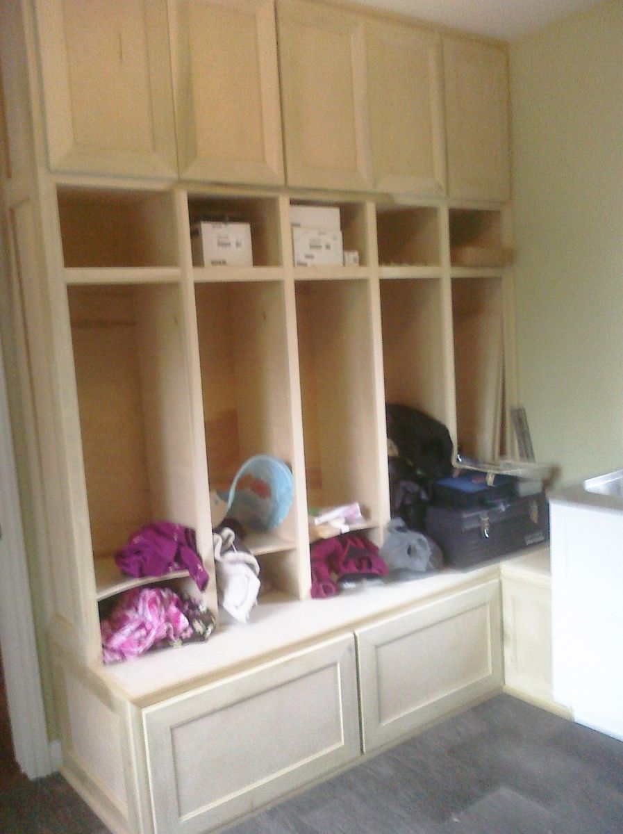 Custom Laundry Room Locker Unit by Sanford Customs