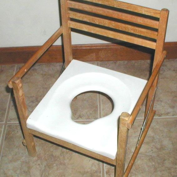 Hand Made Potty Chair by Evans Woodworks