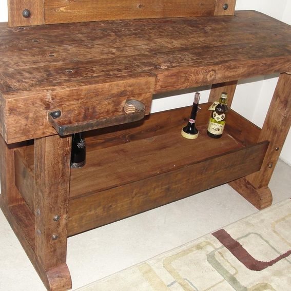 Aazon.co: HOES: Inside + Out Antique Black Greggory Rustic Bar Table