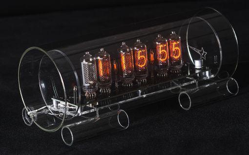 Custom Made Glass Nixie Clock In-8-2 Model