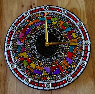 Custom Made Razzle Dazzle Mosaic Clock