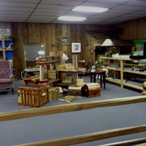 Hand Crafted Rustic Wooden Display Shelves by Good Shepard Wood Working