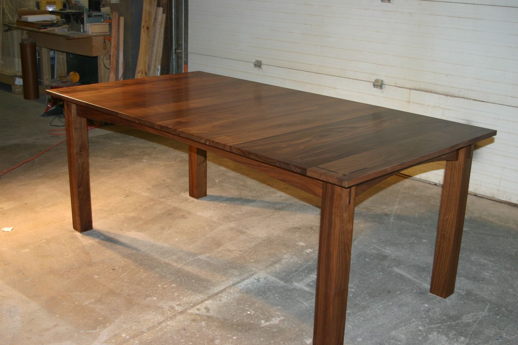 small walnut dining room table