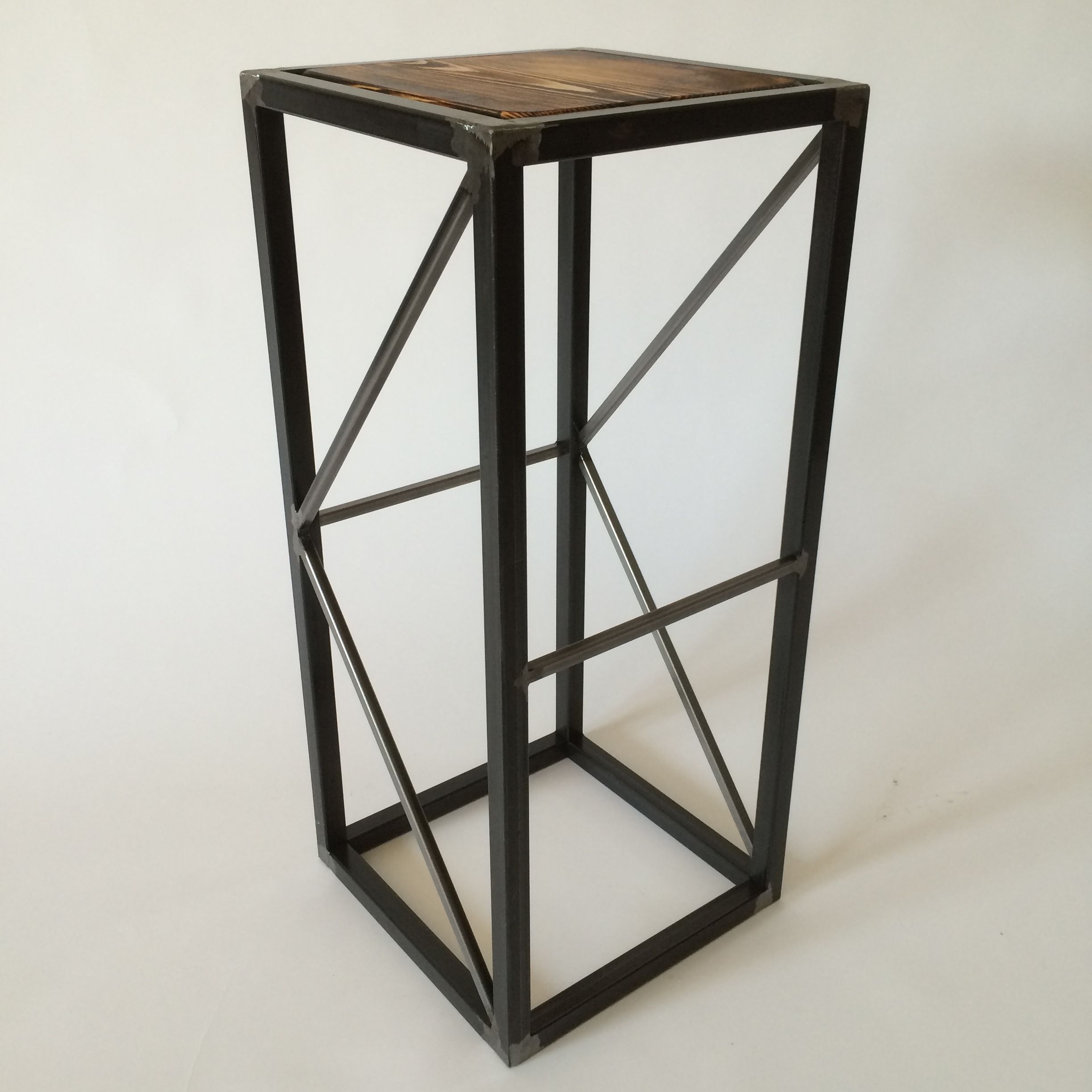 Buy a Hand Made "Stage Truss" End Table / Stool, made to order from