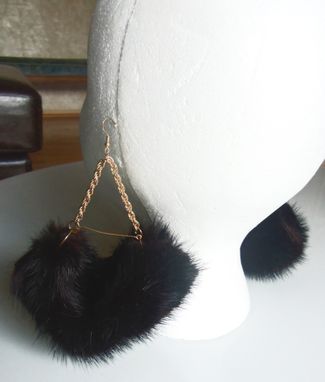 Custom Made Mink Swing Earrings