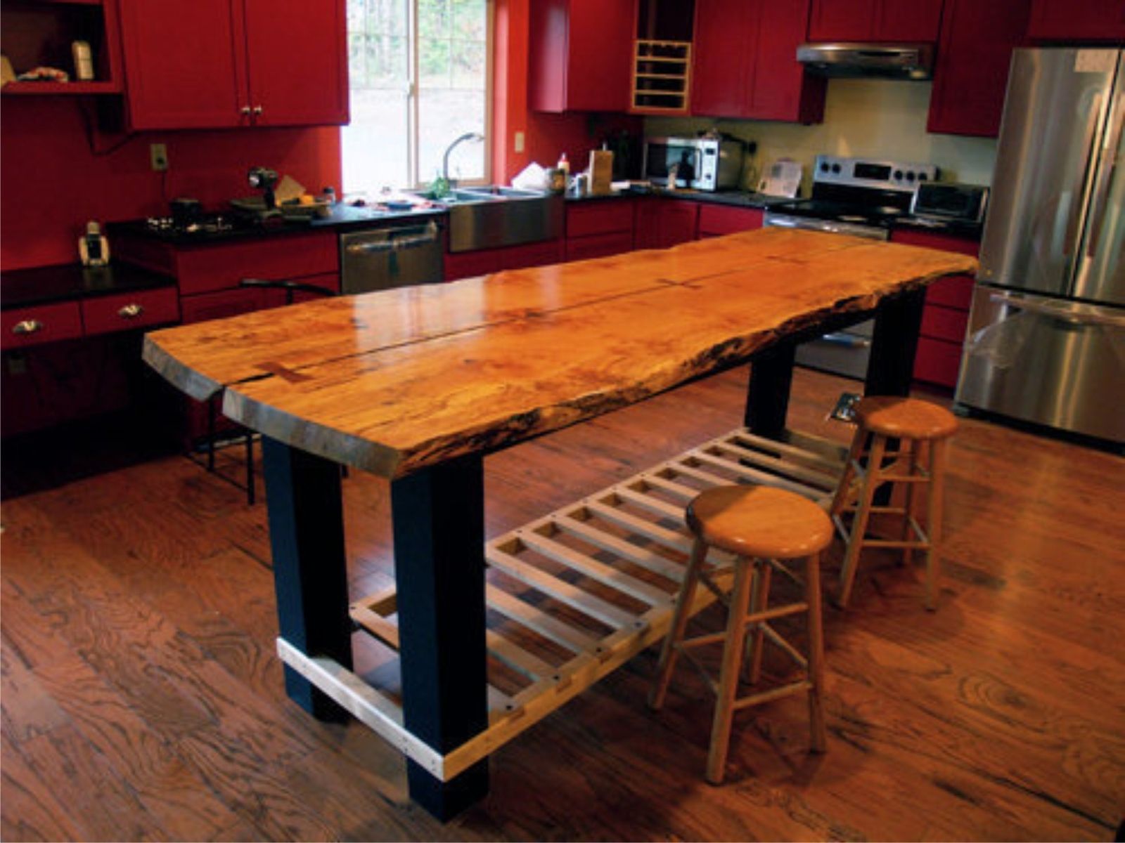 custon kitchen table made in rhode island