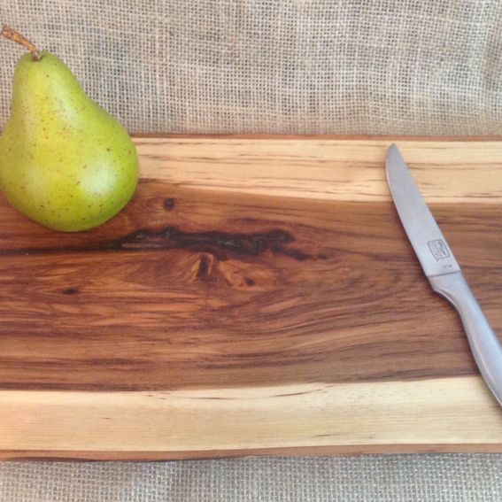 Custom Made Live Edge Serving Tray / Cutting Board by Flexpc, LLC