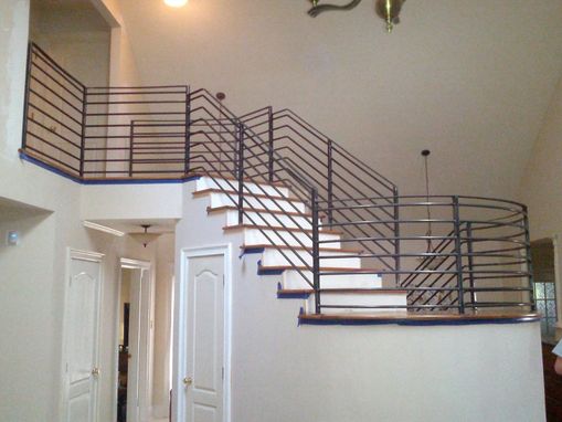 Custom Interior Stair Railing by Metal Fabrication and Sales of