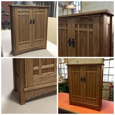 Custom Made Stickley Style Arts And Crafts Cabinet