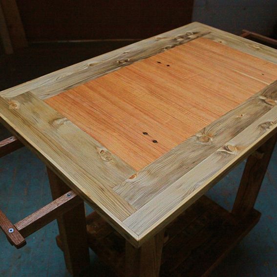 Custom Kitchen Island Table With Leaves by Left To Right Furniture