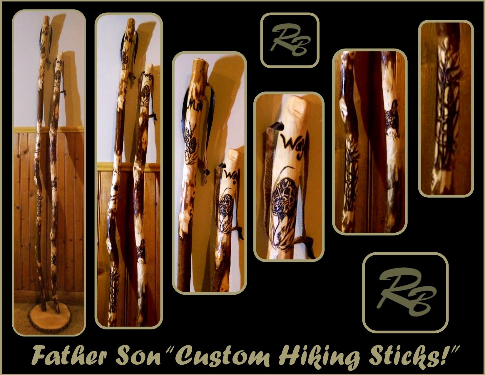 Hand Made Walking Sticks, Hiking Stick,Hiking Gear by Artistic
