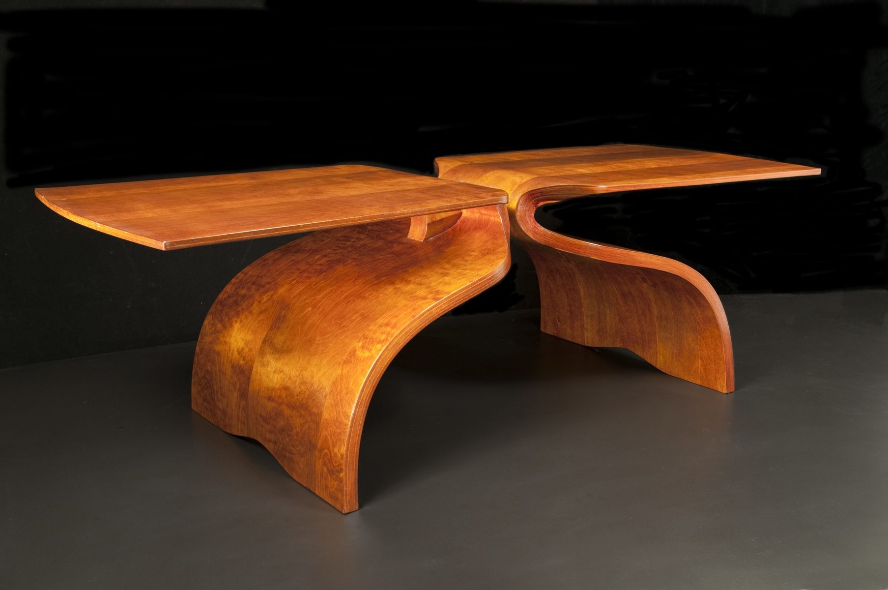 Handmade Bent Wood Wingtable by Old Ways Ltd.