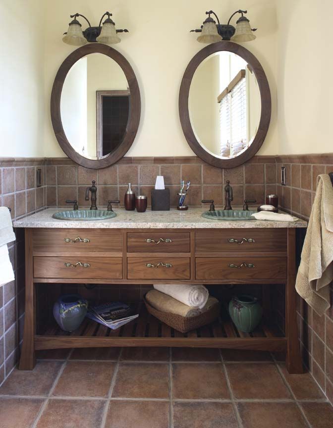 Hand Made Custom Bathroom Vanity by Hardwood Artisans ...