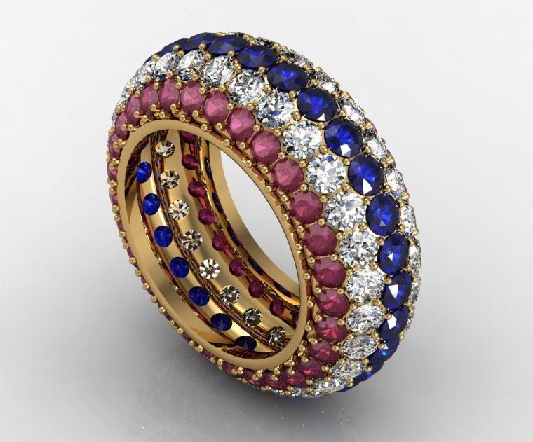 jewelry rings statement red white and blue ring jewelry rings statement red white and blue ring