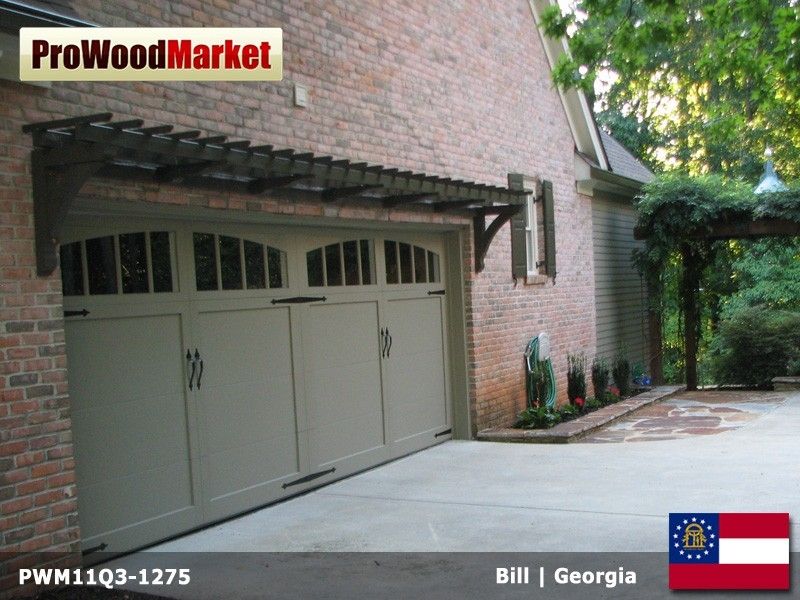 Hand Crafted Pergola And Garage Door Trellis by Pro Wood ...