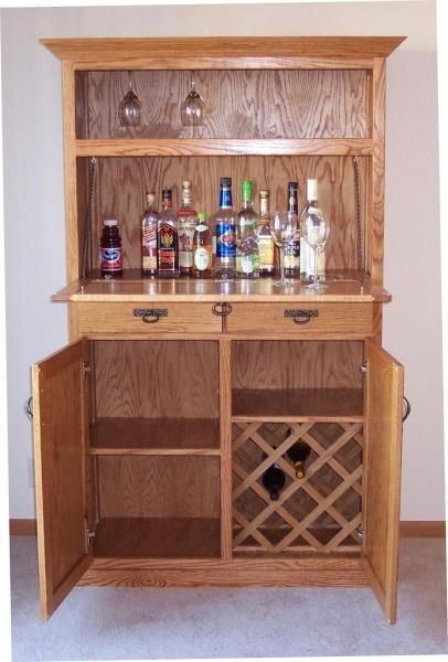 Hand Crafted Oak Liquor Cabinet by Jay's Custom Woodwork ...