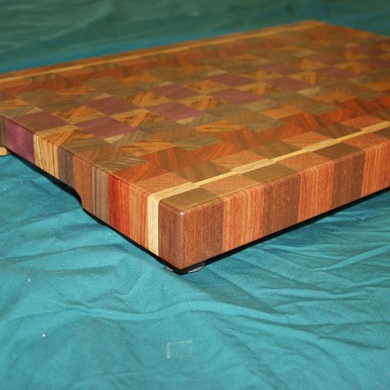 Handmade Exotic Wood EndGrain Cutting Board by Dissident Lumber Works