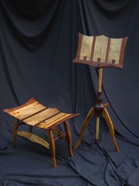 Custom Made Music Stand With Bench